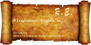 Ringbauer Eugén névjegykártya